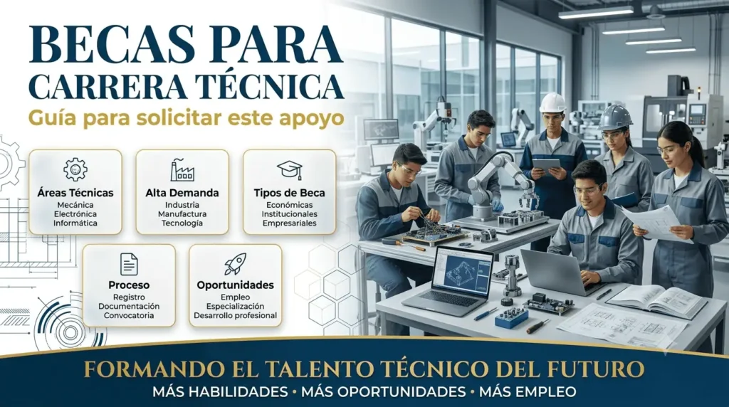 Beca para carrera técnica en México guía para solicitar este apoyo