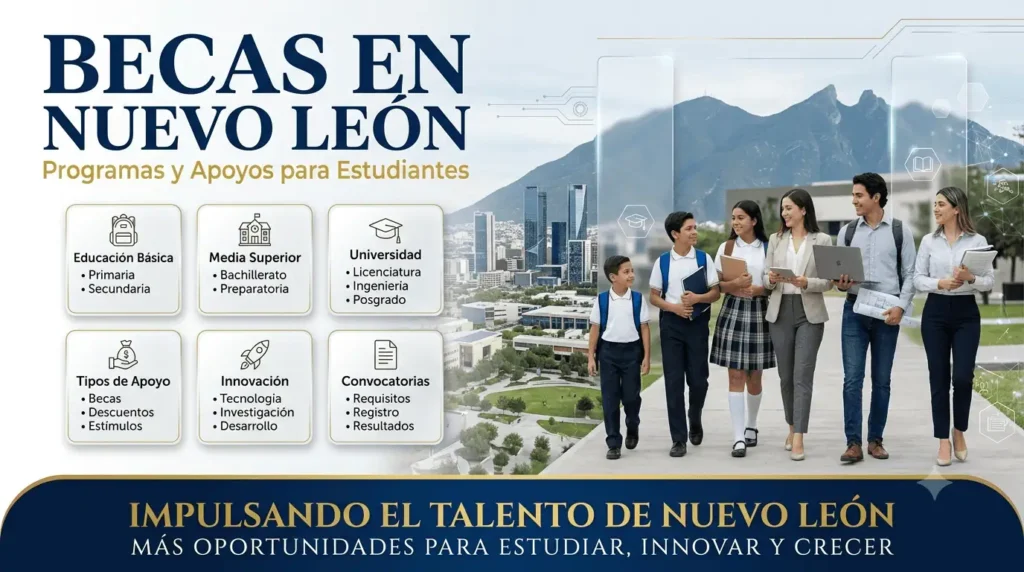 Becas en Nuevo León programas y apoyos para estudiantes