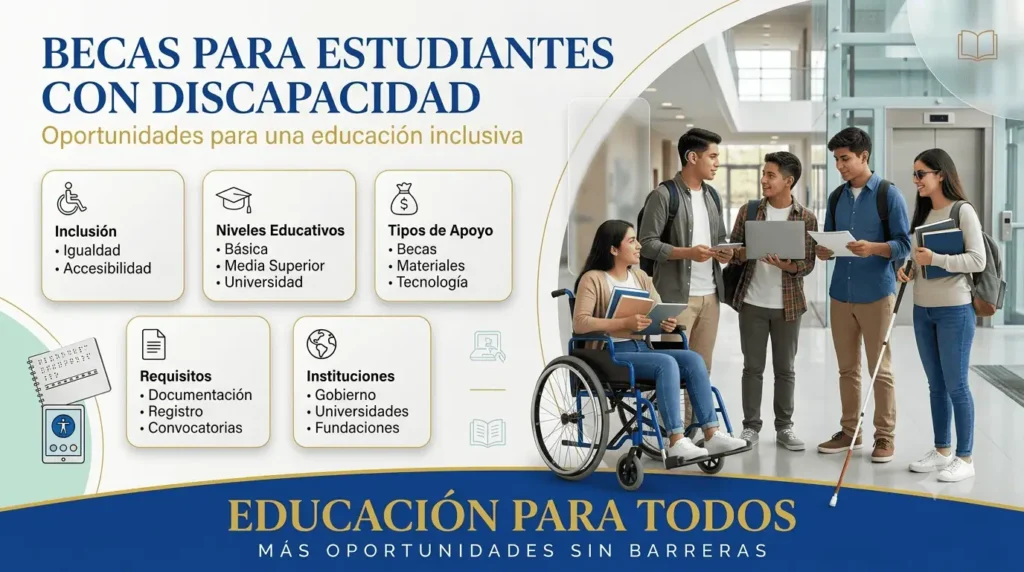 Becas para estudiantes con discapacidad en México