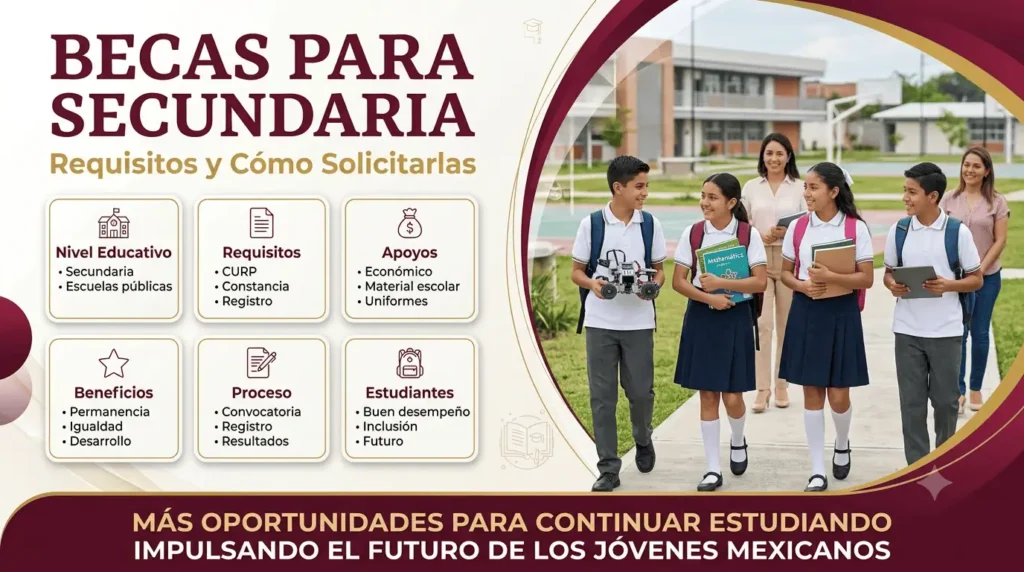 Becas para secundaria en México requisitos y cómo solicitarlas