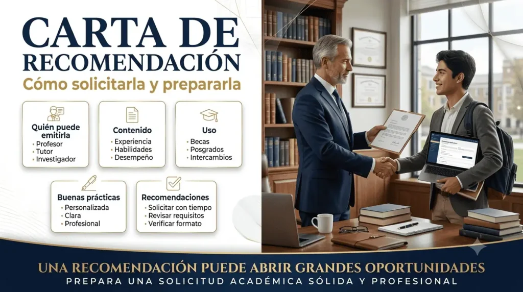 Carta de recomendación para una beca cómo solicitarla y prepararla