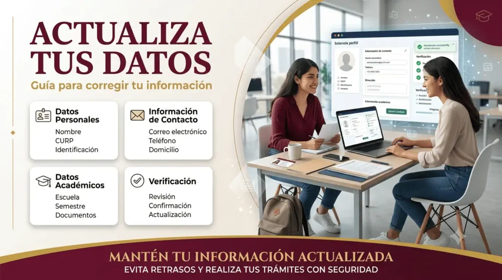 Cómo actualizar los datos de una beca en México
