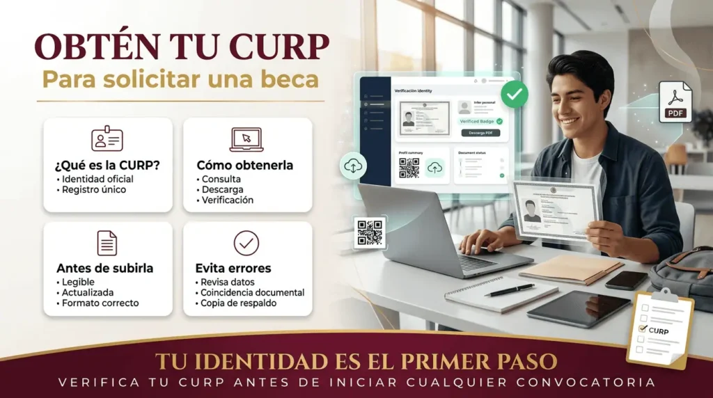 Cómo obtener tu CURP para solicitar una beca