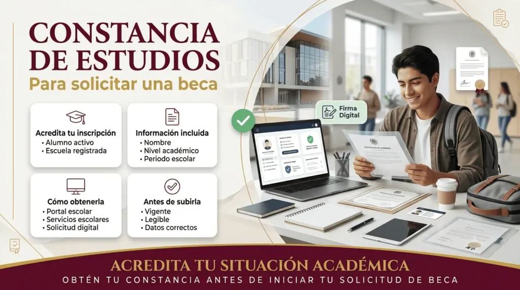Cómo obtener una constancia de estudios para una beca
