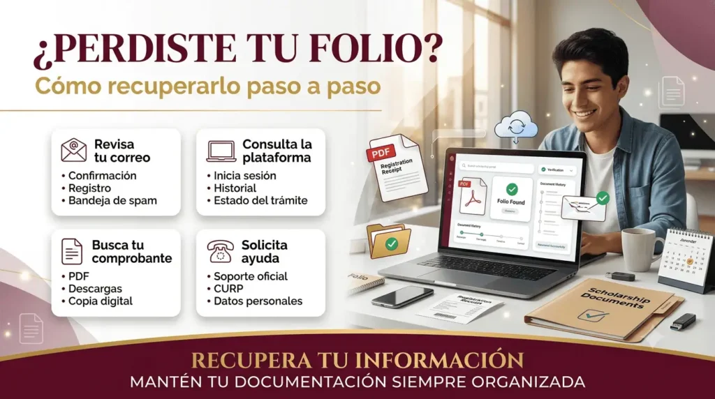 Cómo recuperar el folio de una beca en México