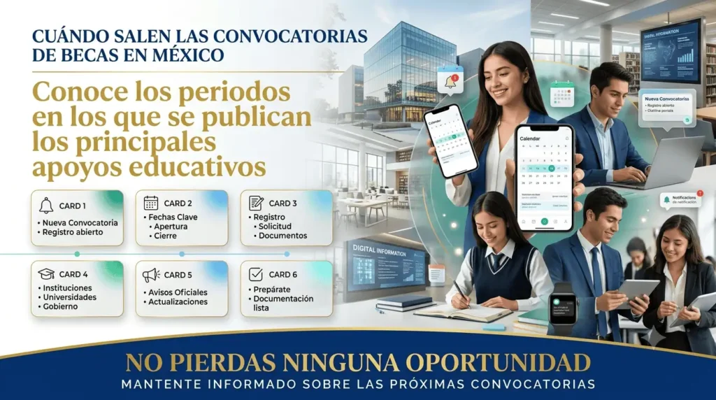 Cuándo salen las convocatorias de becas en México