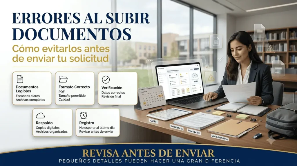 Errores al subir documentos para una beca y cómo evitarlos