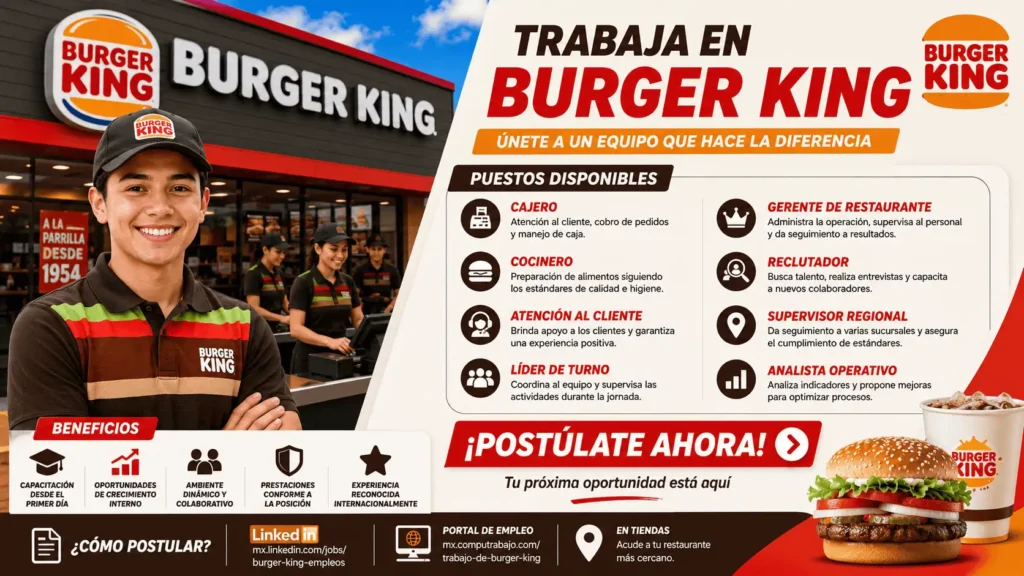 trabajar burger king